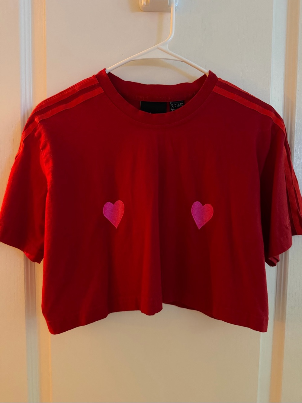 IVY PARK ADIDAS Red Heart Crop Top